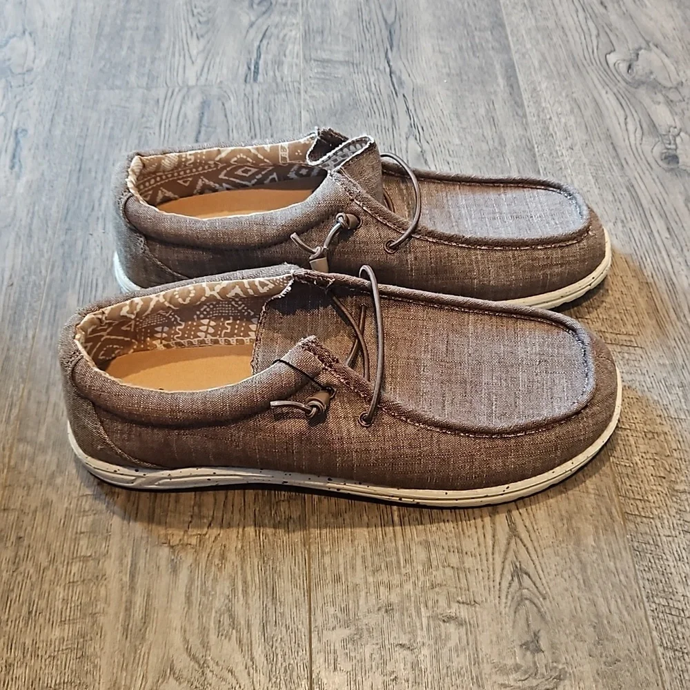 Crevo Ronnie Men's Canvas Memory Form Slip on Loafers Size 11 New With Tags - Picture 3 of 8